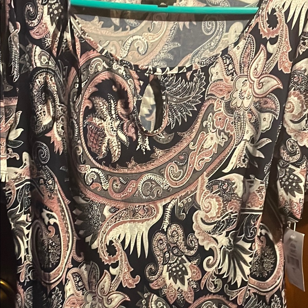 Paisley Print Women's Top NWT